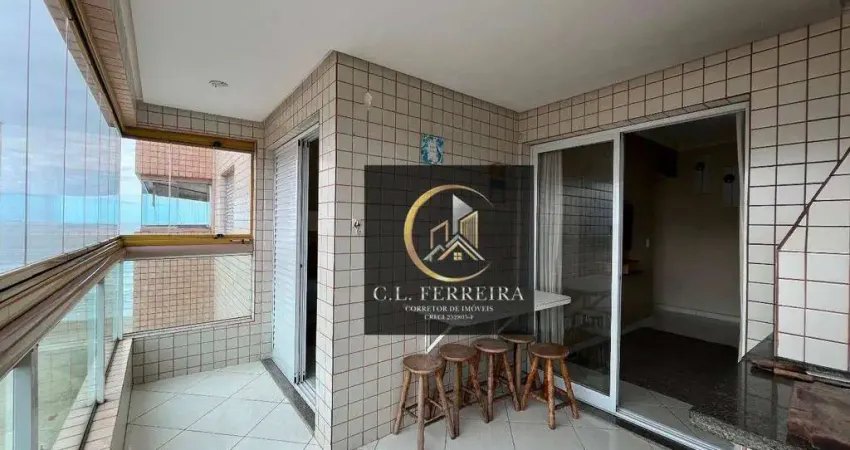 Apartamento com vista mar, varanda gourmet , 2 quartos( sendo 1 suíte) , lazer completo, em Praia Grande