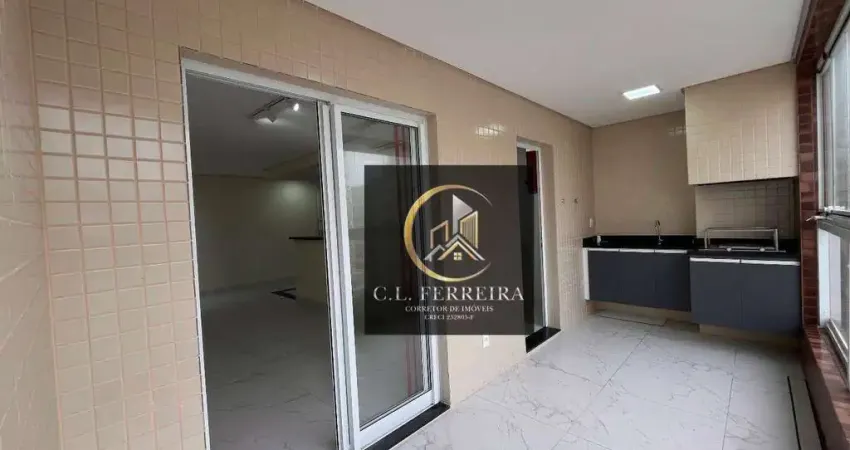 Apartamento com 2  suítes - lazer completo -  por R$ 580.000 - Aviação - Praia Grande/SP