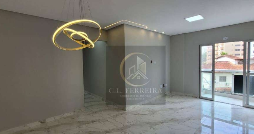 Apartamento com 2 dormitórios à venda, 78 m² por R$ 415.000,00 - Tupi - Praia Grande/SP