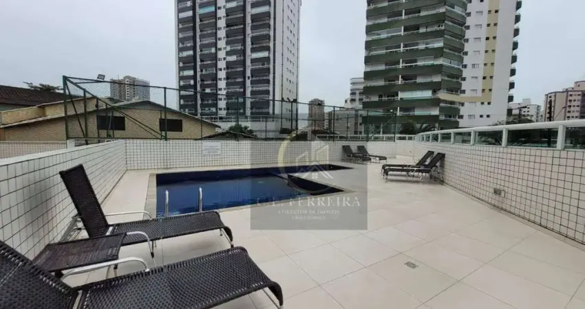 Apartamento com 2 dormitórios à venda, 60 m² por R$ 355.000,00 - Vila Guilhermina - Praia Grande/SP