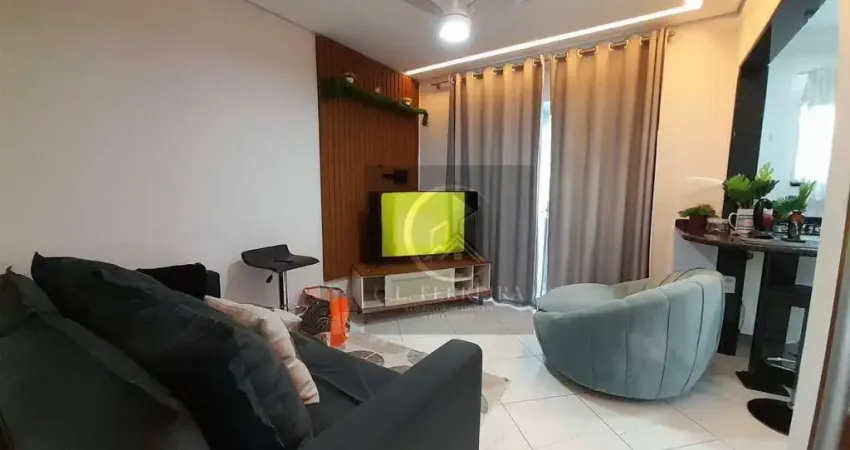 Apartamento vista mar com 1 dormitório à venda por R$ 350.000 - Tupi - Praia Grande/SP