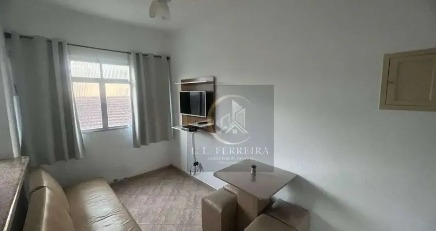 Apartamento com 1 dormitório, 40 m² - venda por R$ 230.000,00 ou aluguel por R$ 1.850,02/mês - Vila Guilhermina - Praia Grande/SP