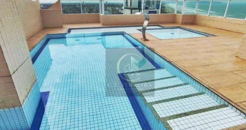 Apartamento mobiliado com 1 dormitório à venda, 56 m² por R$ 345.000 - Vila Caiçara - Praia Grande/SP