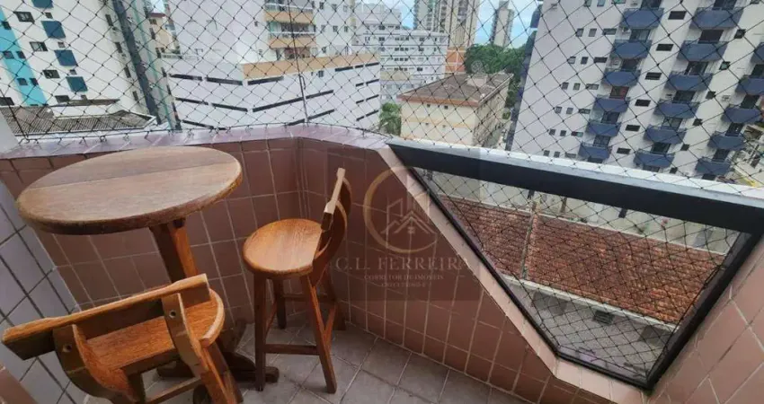 Apartamento com 1 dormitório à venda, 58 m² por r$ 335.000 - vila guilhermina - praia grande/sp