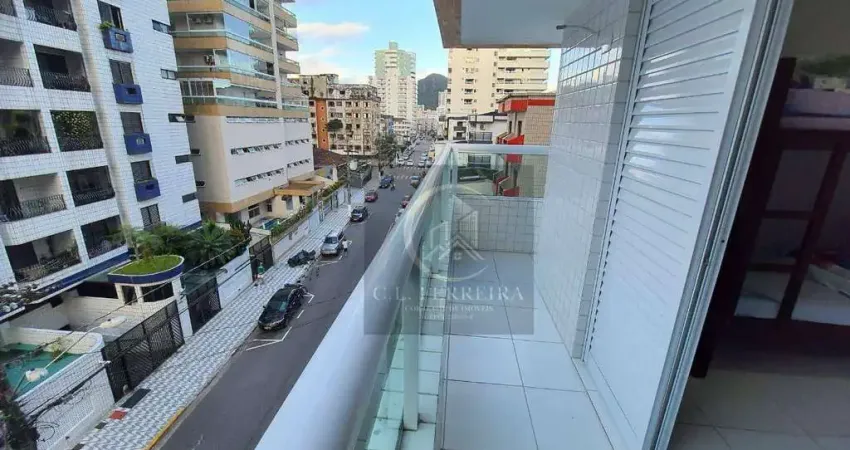 Apartamento com 1 dormitório para alugar, 41 m² por r$ 2.964,00/mês - boqueirão - praia grande/sp