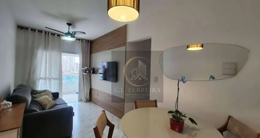 Apartamento com 2 dormitórios à venda, 58 m² por r$ 440.000 - vila guilhermina - praia grande/sp