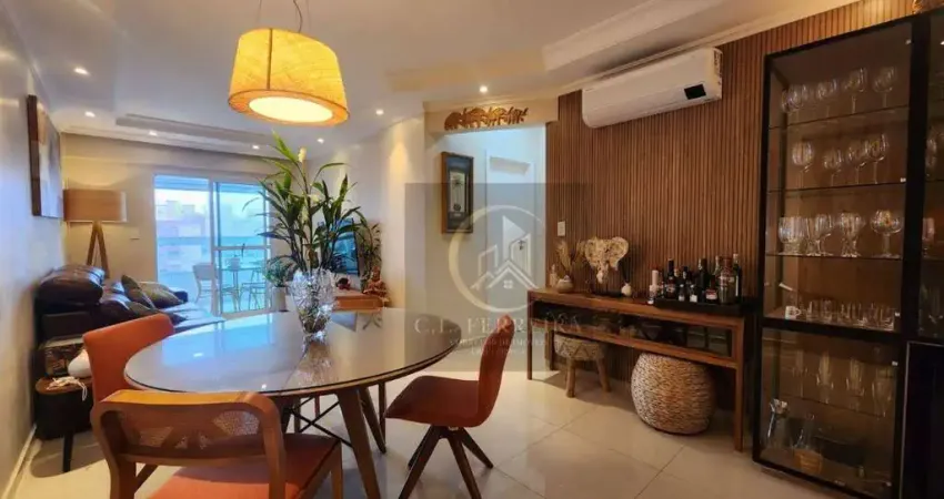 Apartamento com 2 dormitórios à venda, 98 m² por r$ 799.000 - boqueirão - praia grande/sp