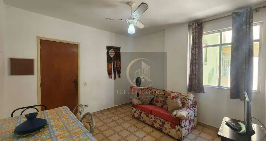 Apartamento com 1 dormitório à venda, 40 m² por r$ 295.000 - aviação - praia grande/sp