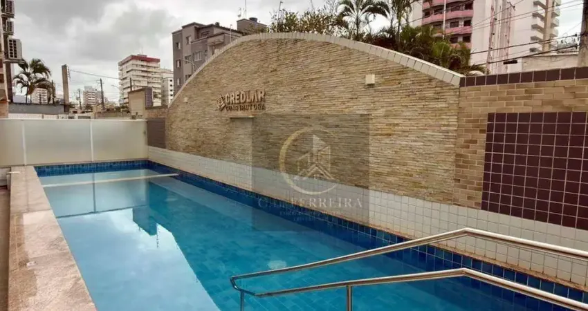 Apartamento com 2 dormitórios à venda, 45 m² por r$ 350.000,00 - aviação - praia grande/sp