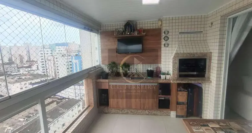 Apartamento com 2 dormitórios à venda, 93 m² por r$ 750.000 - boqueirão - praia grande/sp