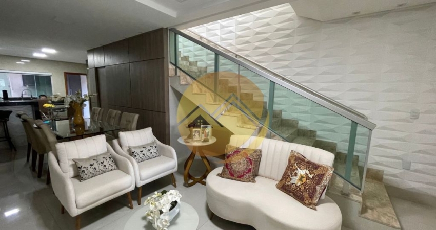 Sobrado de Alto Padrão com 4 suítes e acabamento de luxo!