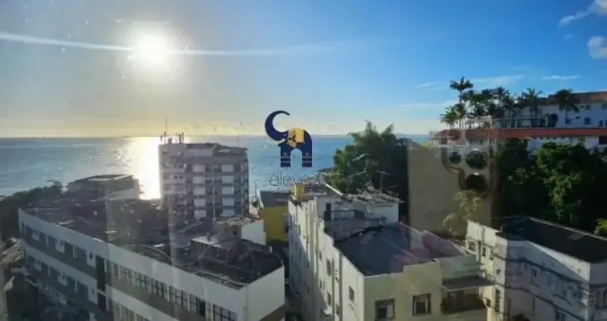 LINDO QUARTO E SALA, COM 42,45M², PORTEIRA FECHADA, VISTA DESLUMBRANTE DO PORTO DA BARRA!