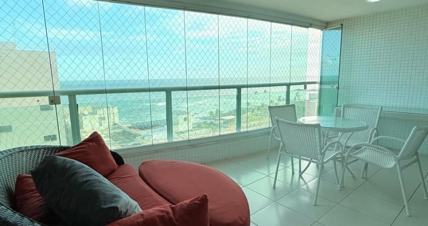 TERRAZZO ONDINA LUXO! VISTA MAR! 2/4 SUÍTE, 117 M², VARANDA, 02 GARAGENS SOLTAS.