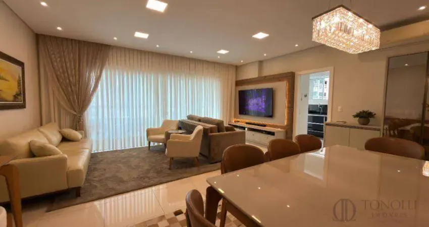 Apartamento mobiliado com 3 dormitórios à venda, 138 m² por r$ 2.450.000 - centro - balneário camboriú/sc