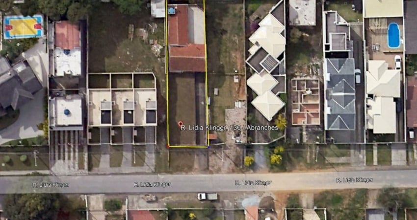 Terreno à venda na Rua Lídia Klinger, 130, Abranches, Curitiba