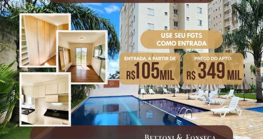 Apartamento de 2 quartos, Condomínio Clube - Village Paraná