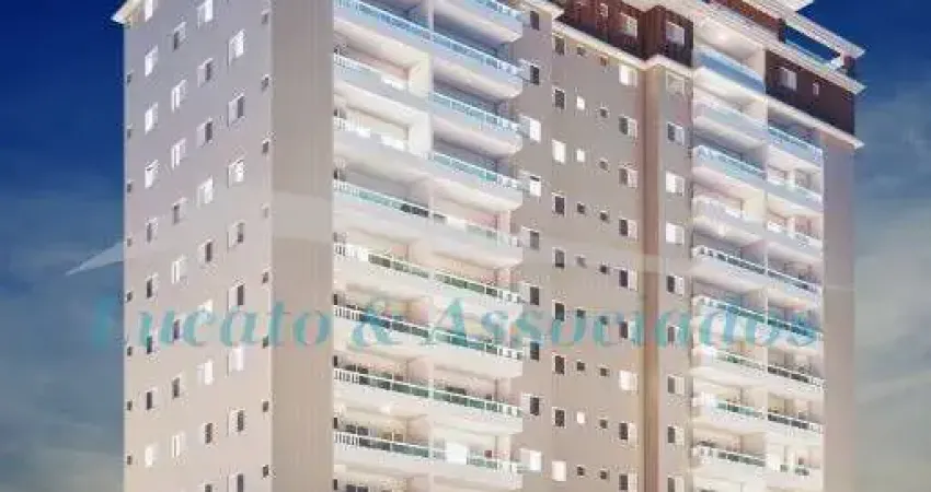 Lançamento no canto do forte em praia grande sp, apartamentos com 02 dormitórios sendo 1 suíte, sala, cozinha, wc, área de serviço, área técnica