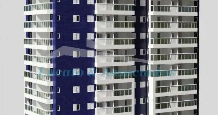 Apartamento para venda na aviação em praia grande sp, 02 dormitórios sendo 01 suíte, 02 vagas possui varanda