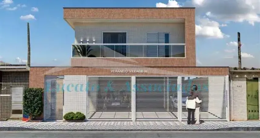 Casa em condomínio à venda em praia grande-sp - bairro antártica: 2 quartos, 1 sala, 1 banheiro, 1 vaga de garagem!