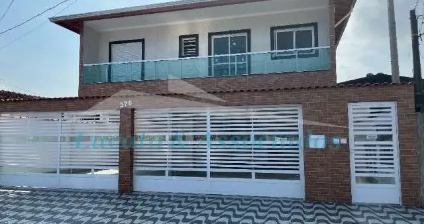 Casa sobreposta alta sacada frente rua para Venda Tude Bastos, Praia Grande SP