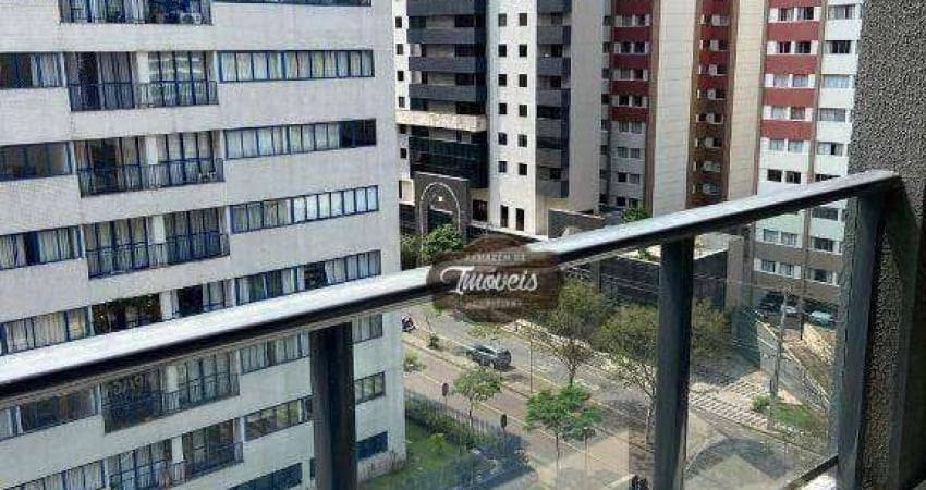 Studio com varanda e churrasqueira para alugar, 36 m², completo com internet, luz, ´gua e tx condo,  lazer,  R$ 2.800,00 - Bigorrilho - Curitiba/PR