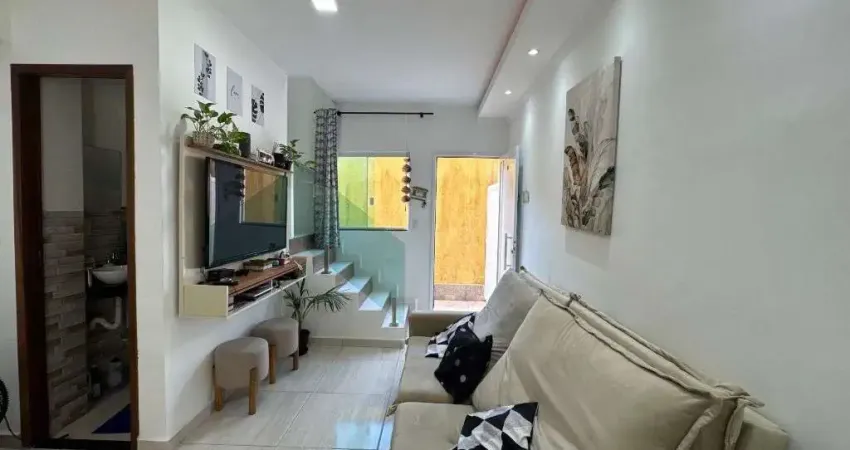 Casa em condomínio fechado com 2 quartos à venda no Balneário Maracanã, Praia Grande 