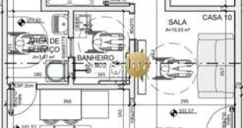 Casa em construção localizada no bairro Camargos /Ibitité
