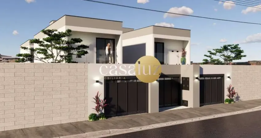 Casa duplex em construção localizada no bairro Masterville/ Sarzedo
