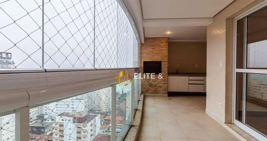 Apartamento com 4 dormitórios à venda, 204 m² por r$ 3.300.000,00 - boqueirão - santos/sp