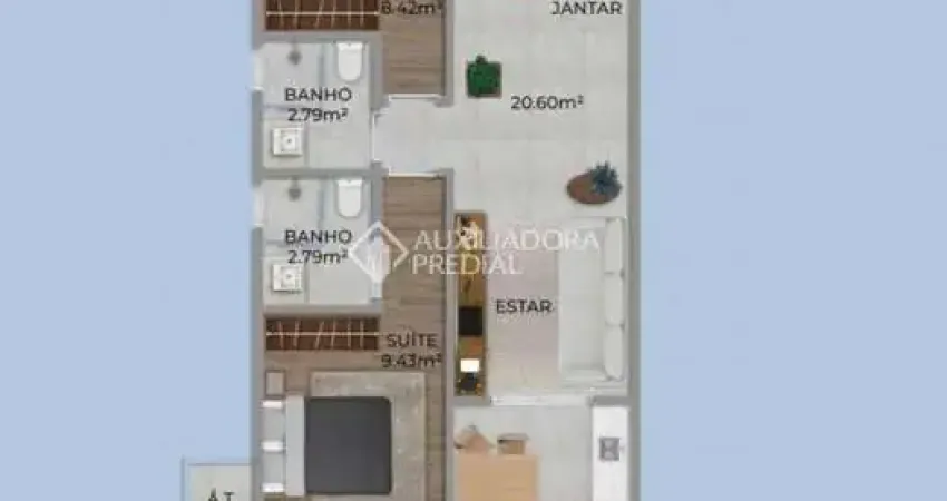 Apartamento com 2 quartos à venda na Rua Panamá, 489, Guilhermina, Praia Grande