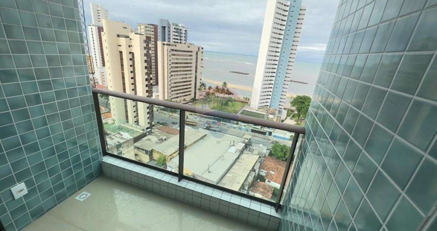 3 quartos, vista mar, andar alto - 67m¹ em Candeias - 100m do mar
