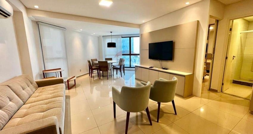 Flat mobiliado de  58 metros com 1 quarto na Avenida Boa Viagem - Recife