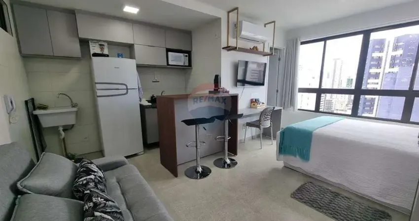 Flat/Estúdio mobiliado para alugar, 24m² em Boa Viagem