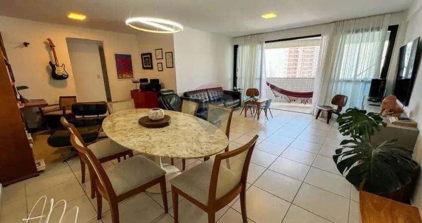 Apartamento à venda de 157 metros com 4 quartos sendo 3 suítes em boa viagem, recife.