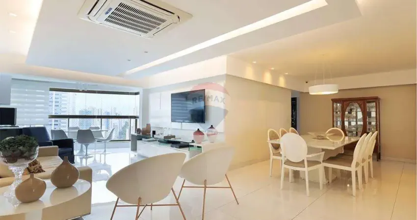 Apartamento com 172m de alto padrão com 3 suítes, closet, varanda integrada, 3 vagas de garagem e lazer completo