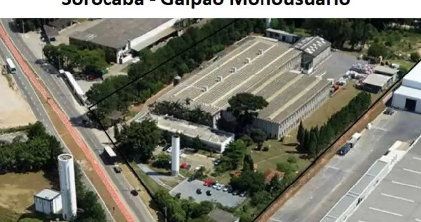 Galpão Industrial monousuário para alugar em Sorocaba