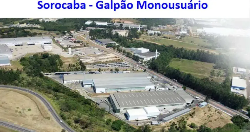 Galpão para alugar em Sorocaba, Monousuário com pontes rolante