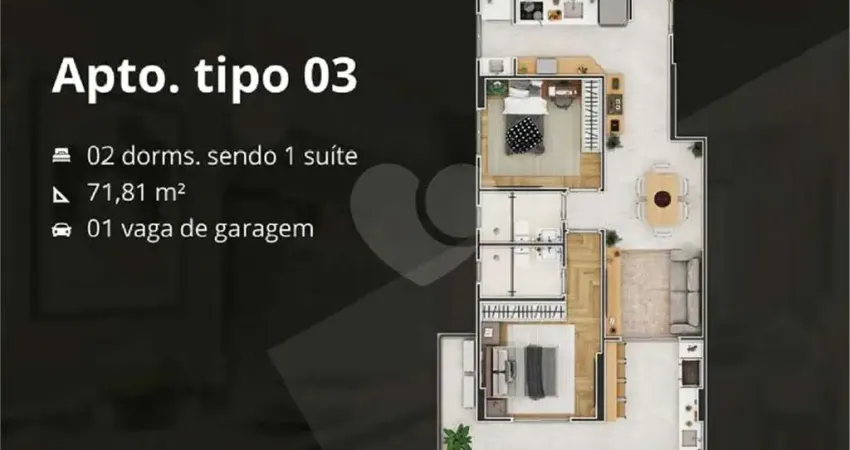 Apartamento com 2 quartos à venda na Avenida Presidente Castelo Branco, Solemar, Praia Grande