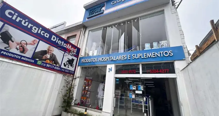 Sala comercial à venda na Vila Belmiro, Santos 