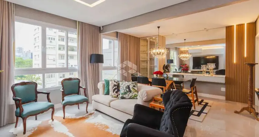 Apartamento à venda no bairro moinhos de vento. conta com 116 m² privativos, 3 dormitórios sendo 1 suíte e 1 vaga de garagem.