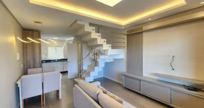 Sobrado geminado semi-mobiliado em condomínio no santa helena