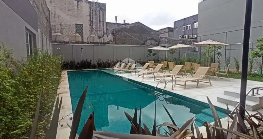 Apartamento de 35 mts com 2 dormitorios,  SEMI MOBILIADO, lazer completo, na LAPA