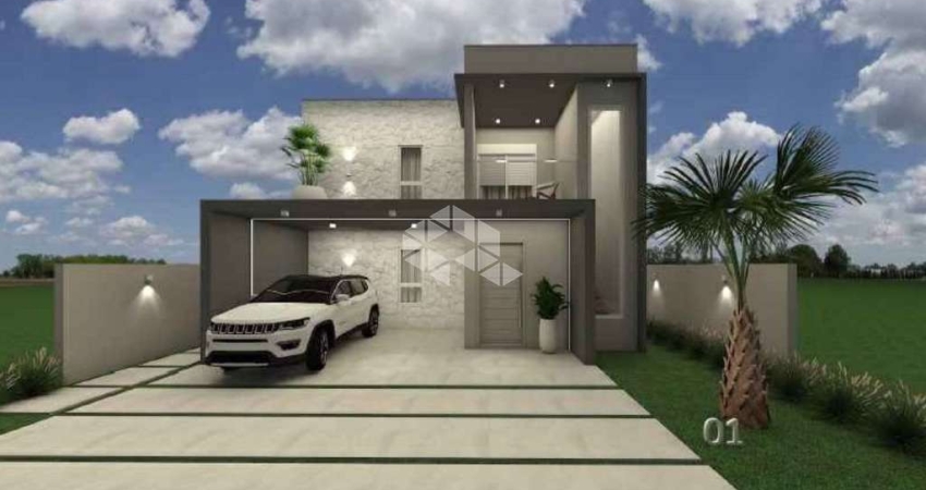 Casa alto padrão em construção à venda em condomínio fechado no Bairro Camobi