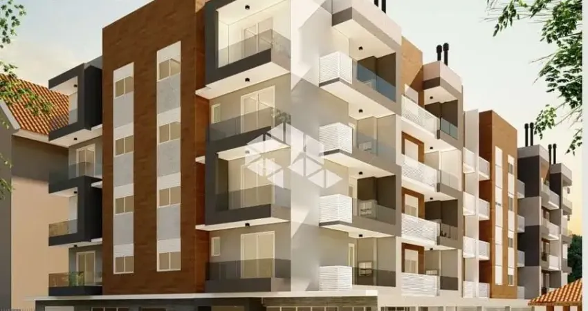 Apartamento de 01 dormitório com sacada e churrasqueira na planta  à venda em Camobi Santa Maria