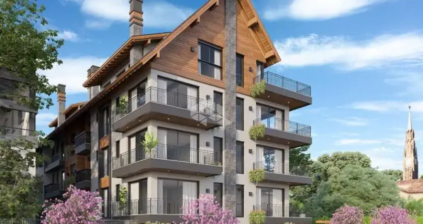 A venda apartamento de 53,54m² com 1 dormitório sendo suíte, localizado a 350 metros da Catedral de Pedra.