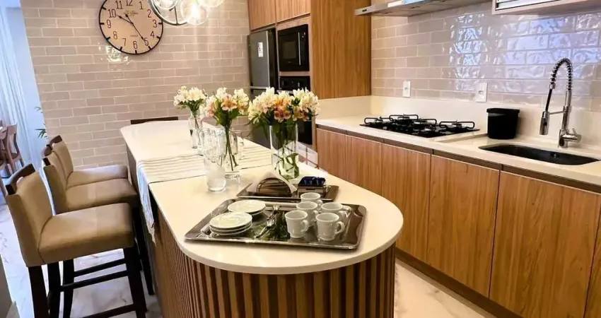 A venda apartamento de 1 dormitório, sacada com churrasqueira, localizado em nova petrópolis.