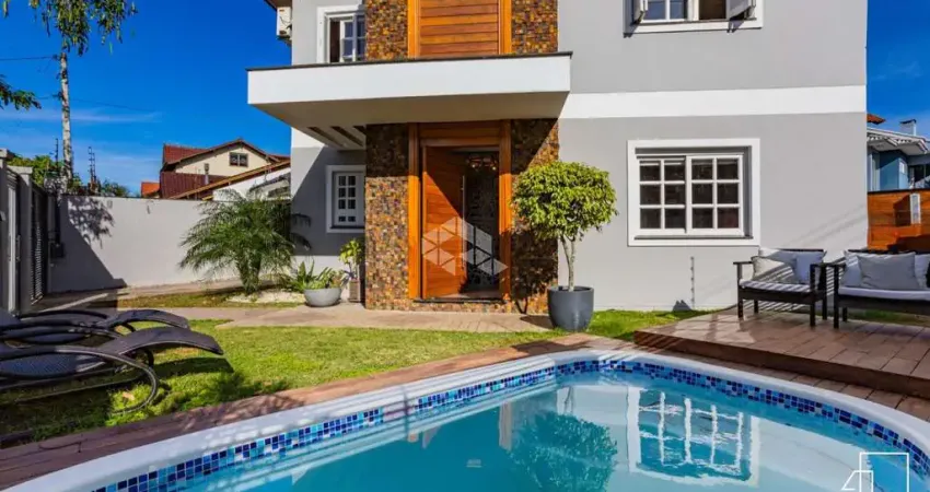 Sobrado de 3 dormitórios suíte e closet , mobiliado , 4 vagas, pode financiar e usar fgts , no bairro bela vista em canoas.