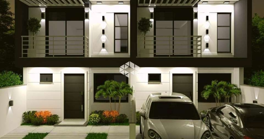 Casa sobrado novo, 3 dormitórios, 1 suíte, água quente, churrasqueira gourmet,  pátio frente e fundos. Igara em Canoas. Aceita financiamento FGTS