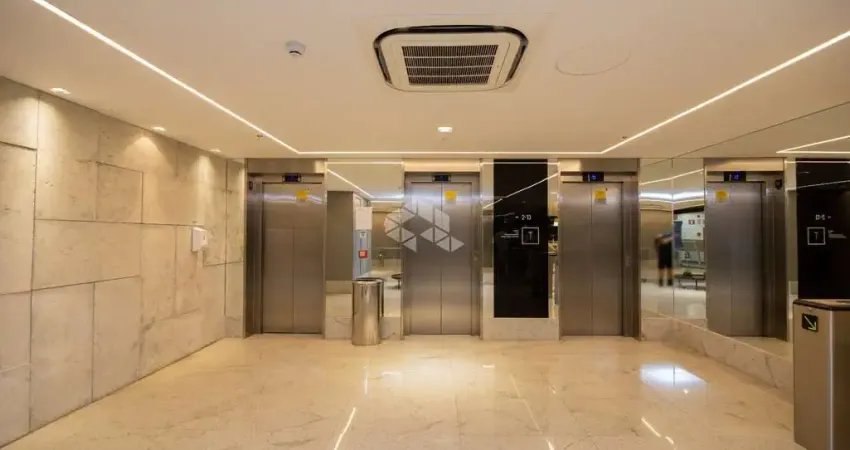 Sala de consultório mobiliada no condomínio Max Plaza em Canoas