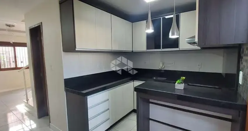 Sobrado 2 dormitórios, semimobiliada, churrasqueira, 2 vagas, bairro são josé/canoas, aceita programa minha casa minha  vida, financiamento e fgts.